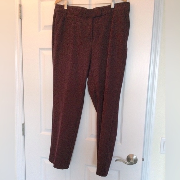 Investments Pants & Jumpsuits Investments Maroon Dress Pants Size